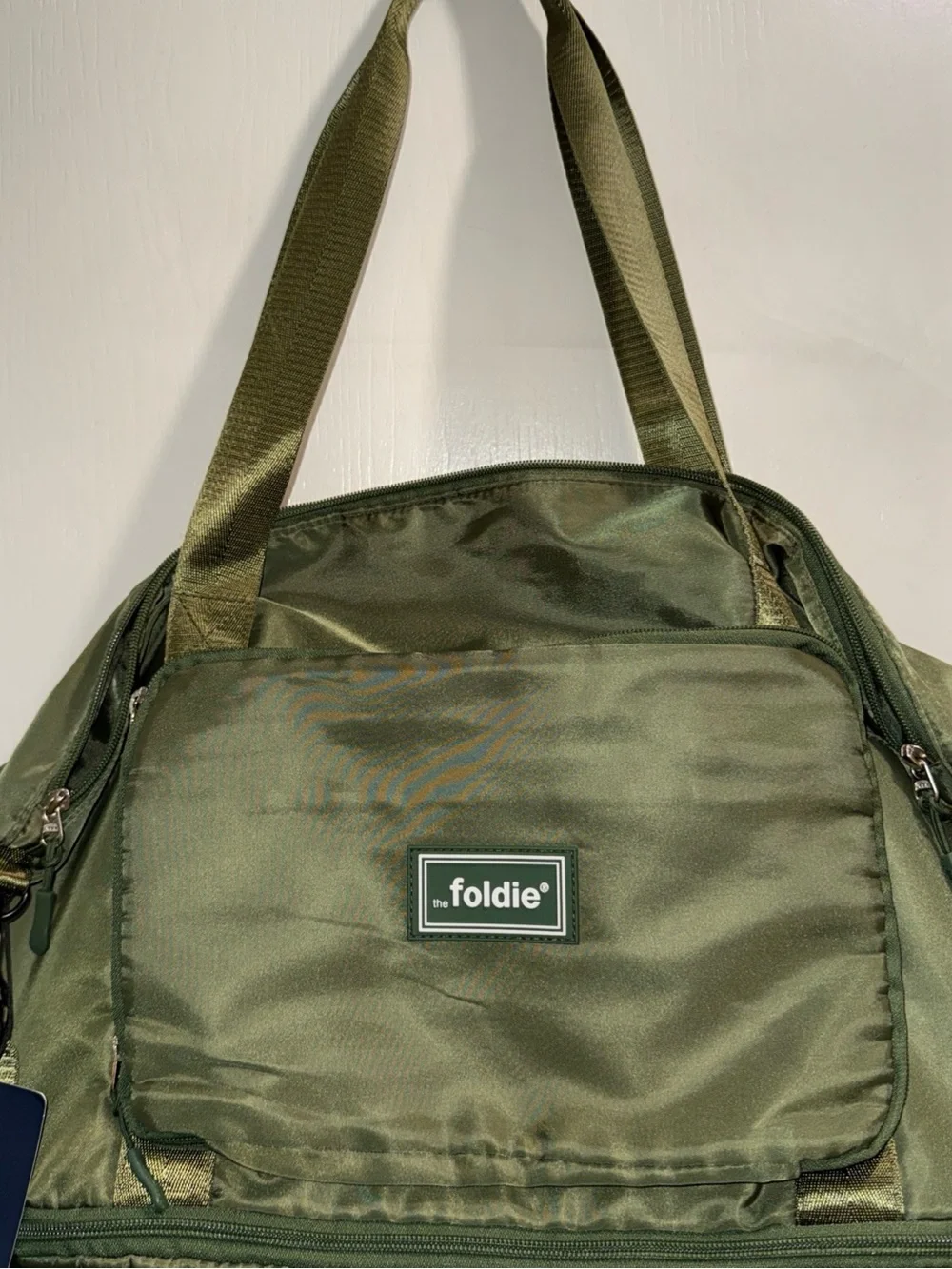 Foldie Olive Green Men’s Duffel Bag with Multiple Compartments